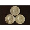 Image 1 : 3-1964 WASHINGTON SILVER QUARTERS