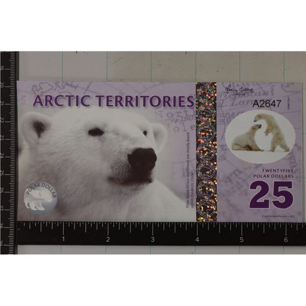 2017 ARCTIC TERRITORIES 25 POLAR DOLLAR CRISP UNC