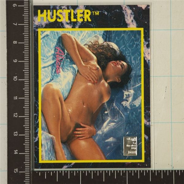 HUSTLER TRADING CARD WITH .999 SILVER VALCAMBI BAR