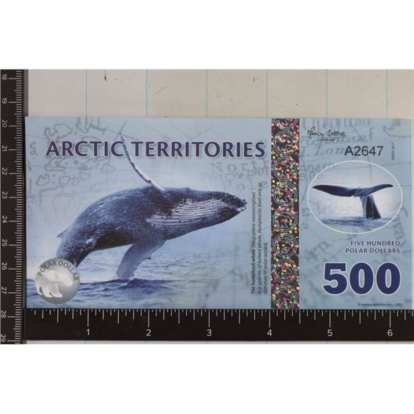 2017 ARCTIC TERRITORIES 500 POLAR DOLLAR CRISP UNC