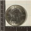 Image 1 : 1 TROY OZ .999 FINE TITANIUM ROUND WITH INDIAN &
