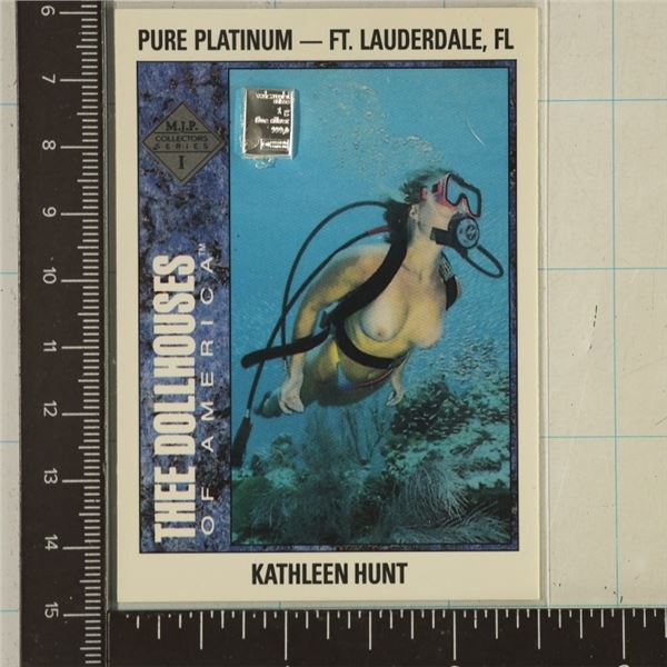 THEE DOLLHOUSES CARD WITH .999 SILVER VALCAMBI BAR