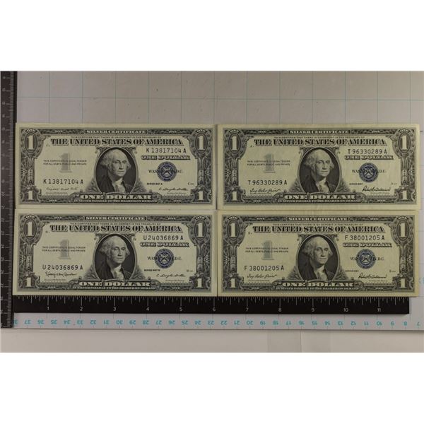 2-1957, 57-A & 1957-B US $1 CRISP UNC SILVER CERTS
