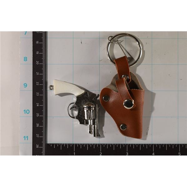 2 1/4" REVOLVER KEY CHAIN CAP GUN WITH HOLSTER