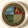 Image 2 : 1 OZ. .999 COLORIZED COPPER UNC ROUND. GODDESS OF