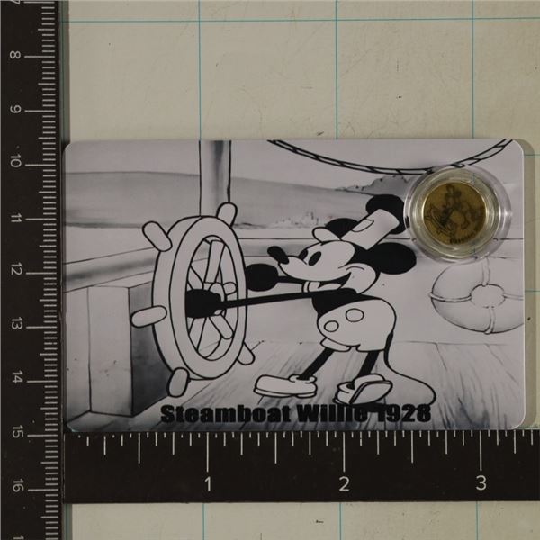 2026 SPAIN "1928" STEAMBOAT WILLIE .9999 GOLD $12
