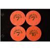 Image 2 : 4 PLASTIC ROULETTE CHIPS WITH HAT & CANE BORDER