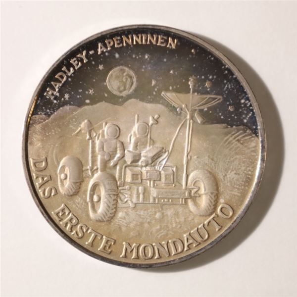 29.9 GRAMS .999 SILVER PROOF APOLLO 15 MEDAL  IN