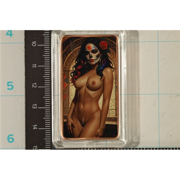 1 OUNCE COPPER NAUGHTY & NICE WOMAN THEMED 1 OZ