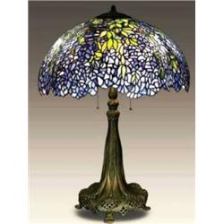 Tiffany Table Lamp w/Wisteria Shade