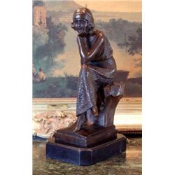 ART DECO "FLAPPER" BRONZE SCULPTURE