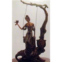"TRANQUILITY" BRONZE SCULPTURE SIGNED ICART