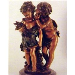 MOREAU "SECRETS" BRONZE SCULPTURE