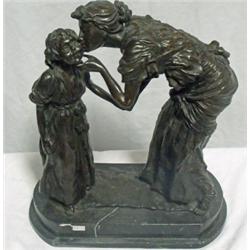 "Mother kissing Daughter" Dalou