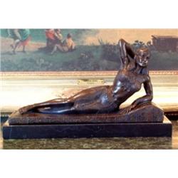 "CLEOPATRA" BY LEONARD BRONZE SCULPTURE