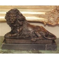 "LION" BRONZE SCULPTURE BY DAVIS MINT