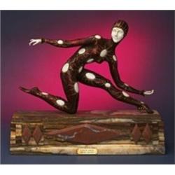 "Leotard" Chiparus (Bronze & Ivory) Rare