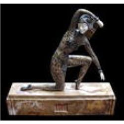 "FAN DANCER" CHIPARUS (BRONZE & IVORY)