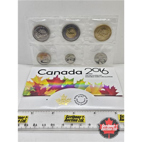 Canada 2016 Uncirculated Year Set "MULE" (Loonie is 2015)