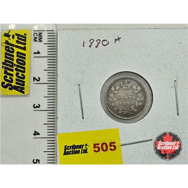 Canada Five Cent 1880H
