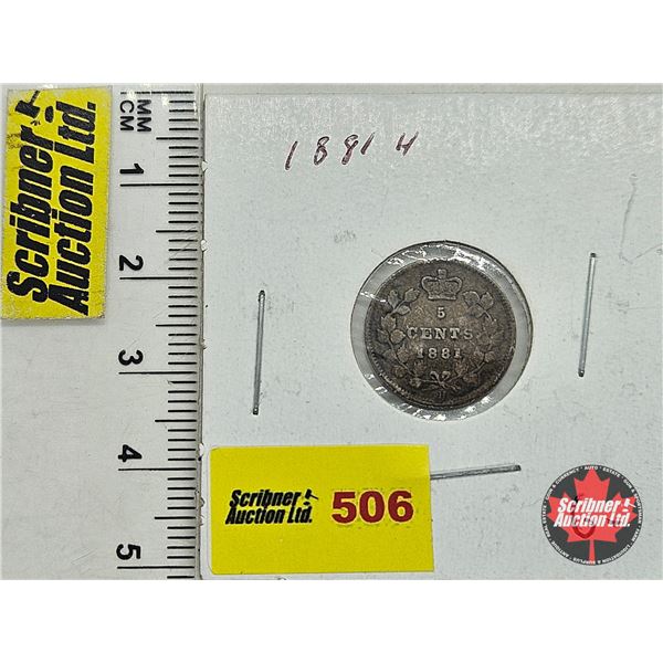 Canada Five Cent 1881H