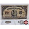 Image 2 : Canada Coin/Bill Collector Combo (3) : - Dominion of Canada 1923 Twenty Five Cent "Shinplaster" : Mc
