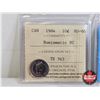 Image 2 : Canada Ten Cent (5 Certified Coins) : -1984 "Numismatic BU" : ICCS Cert : MS-66 - 1986 : CCCS Cert :