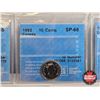 Image 3 : Canada Ten Cent (5 Certified Coins) : - 1988 : CCCS Cert : AU-55 - 1992 : CCCS Cert : SP-68 - 1993 :