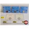 Image 1 : Canada Ten Cent (5 Certified Coins) : - 1997 : CCCS Cert : SP-68 - 2000 "Silver, UHC" : CCCS Cert : 