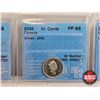 Image 3 : Canada Ten Cent (5 Certified Coins) : - 1997 : CCCS Cert : SP-68 - 2000 "Silver, UHC" : CCCS Cert : 