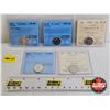Image 1 : Canada Ten Cent (5 Certified Coins) : - 2002 "Silver, UHC" : CCCS Cert : PF-68 - 2003P : CCCS Cert :