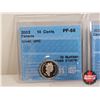 Image 2 : Canada Ten Cent (5 Certified Coins) : - 2002 "Silver, UHC" : CCCS Cert : PF-68 - 2003P : CCCS Cert :