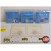 Image 1 : Canada Ten Cent (5 Certified Coins) : - 2007 "Silver, UHC" : CCCS Cert : PF-68 - 2009 "Silver, UHC" 