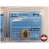 Image 4 : Canada Ten Cent (5 Certified Coins) : - 2011 "Silver, UHC" : CCCS Cert : PF-68 - 2013 : CCCS Cert : 