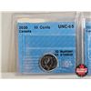 Image 2 : Canada Ten Cent (5 Certified Coins) : - 2020 : CCCS Cert : UNC-65 - 2021 : CCCS Cert : UNC-66 - 2022