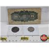 Image 5 : Canada Coin/Bill Collector Combo (3) : - Dominion of Canada 1900 Twenty Five Cent "Shinplaster" : Bo