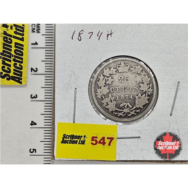Canada Twenty Five Cent 1874H