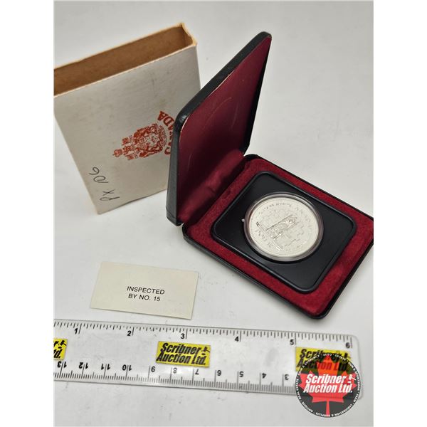 RCM Canada Silver Dollar 1952-1977 Throne of the Senate (Black Clamshell Case)