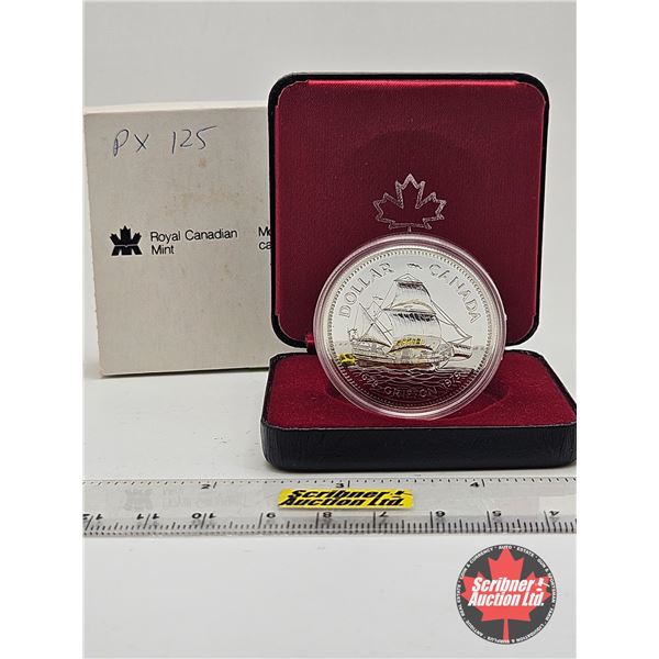 RCM Canada Silver Dollar 1679-1979 Griffon (Black Case)