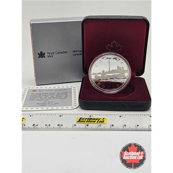 RCM Canada Silver Dollar 1884-1984 Toronto (Black Case)