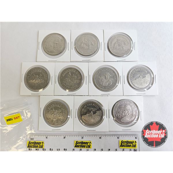 Tokens : Klondike Dollars-Edmonton (10) : 1972; 1972; 1973; 1974; 1975; 1975; 1976; 1976; 1977; 1977