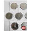 Image 5 : Tokens : Klondike Dollars-Edmonton (10) : 1972; 1972; 1973; 1974; 1975; 1975; 1976; 1976; 1977; 1977