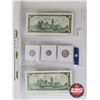 Image 5 : Canada 1967 Coin/Bill Collector Combo (5) : - $1 Bill : Beattie/Rasminsky 1867 1967 - Five Cent - Te