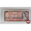 Image 4 : Canada 1954 Coin/Bill Collector Combo (5) : - $1 Bill : Bouey/Rasminsky #HF7292985 - Five Cent - Ten