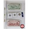 Image 5 : Canada 1954 Coin/Bill Collector Combo (5) : - $1 Bill : Bouey/Rasminsky #HF7292985 - Five Cent - Ten