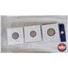 Image 7 : Canada 1954 Coin/Bill Collector Combo (5) : - $1 Bill : Bouey/Rasminsky #HF7292985 - Five Cent - Ten