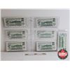 Image 4 : Canada $1 Bills 1973 (7 Consecutive) : Lawson/Bouey #NH1336158-6164