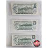 Image 5 : Canada $1 Bills 1973 (7 Consecutive) : Lawson/Bouey #NH1336158-6164