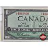 Image 3 : Canada $1 Bill 1954DF "Devil's Face" : Beattie/Coyne #LA4949806