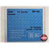Image 4 : Canada Ten Cent 1947 : CCCS Cert : EF-40